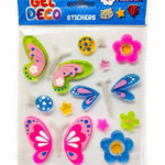 Αυτοκόλλητα Ζελέ Διακοσμητικές  (Gel Stickers Πεταλούδες)