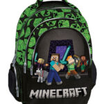 Graffiti Squad Minecraft Σχολική Τσάντα Πλάτης Δημοτικού Πράσινη